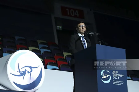 Bakıda idman gimnastikası üzrə Dünya Kubokunun açılış mərasimi keçirilib