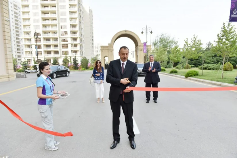 ​Prezident İlham Əliyev birinci Avropa Oyunlarının Atletlər və Media kəndlərinin açılışlarında iştirak edib