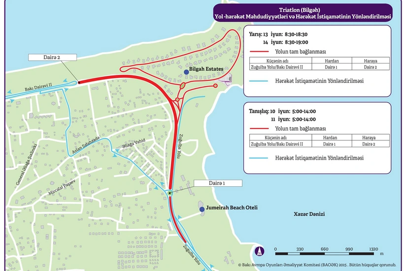 Some roads closed in Bilgah
