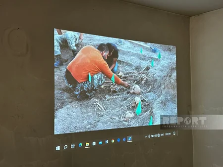 Media reps visit site of mass grave discovery in Azerbaijan’s Shusha