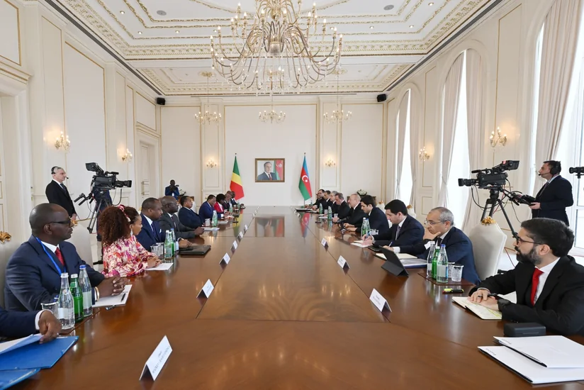 Azerbaijani and Congolese presidents hold expanded meeting - UPDATED