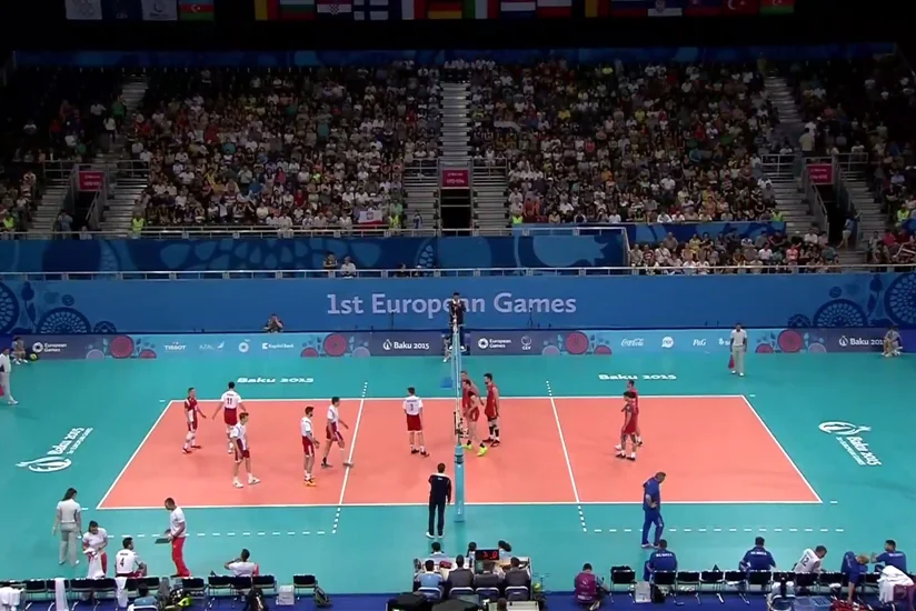 Kişi voleybolçuların Bakı 2015də medal görüşlərinə start verilib