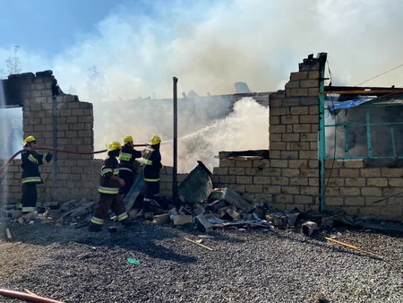 Ermənilərin atdığı mərmilər mülki obyektlərdə yanğınlara səbəb olub