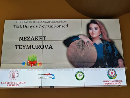 İstanbulda Novruz şənliyində Azərbaycanın Xalq artistinin milli mahnılar ifa edib