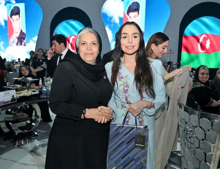 Leyla Aliyeva and Arzu Aliyeva attend Iftar ceremony with mothers of martyrs