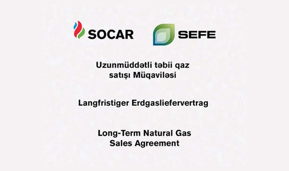 SOCAR signs natural gas sale agreement with Germany's SEFE