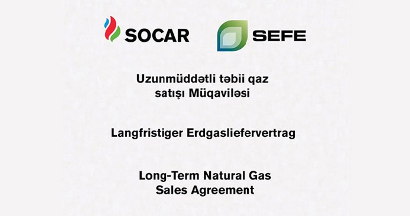 SOCAR signs natural gas sale agreement with Germany's SEFE