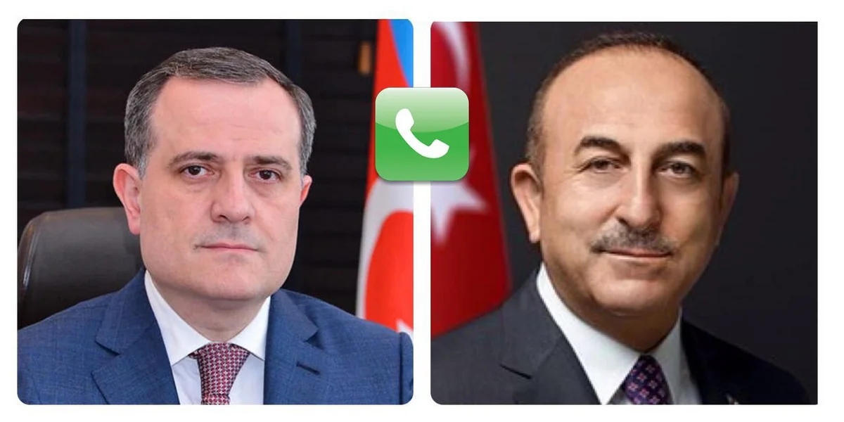 Azerbaijani, Turkish FMs hold phone talk