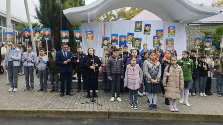 Oğuzda şəhid bulağının açılışı olub