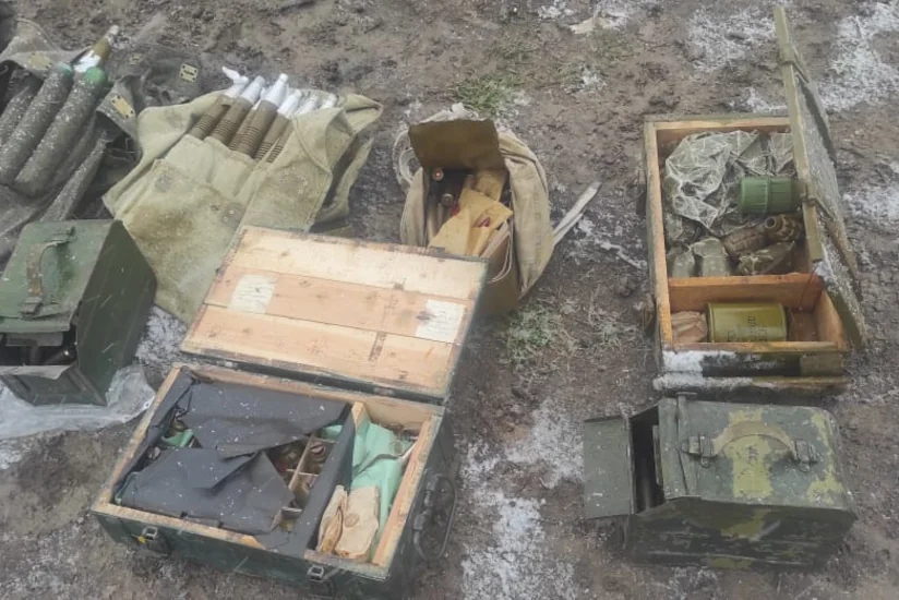 В Ходжавенде полиция обнаружила 23 гранаты и другие боеприпасы
