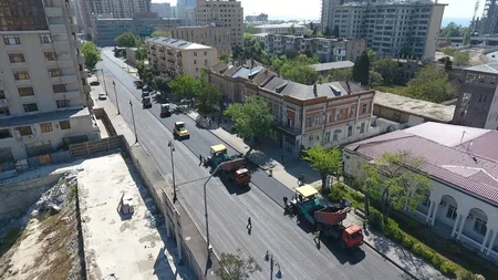 Bakıda yeni yol qovşağının yaradılması işləri davam etdirilir