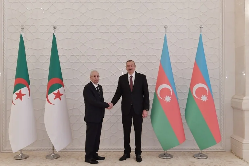 President Ilham Aliyev met with President of Algeria Abdelkader Bensalah