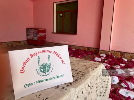 QMİ Qurban bayramı münasibətilə Gürcüstanda xeyriyyə aksiyası keçirib