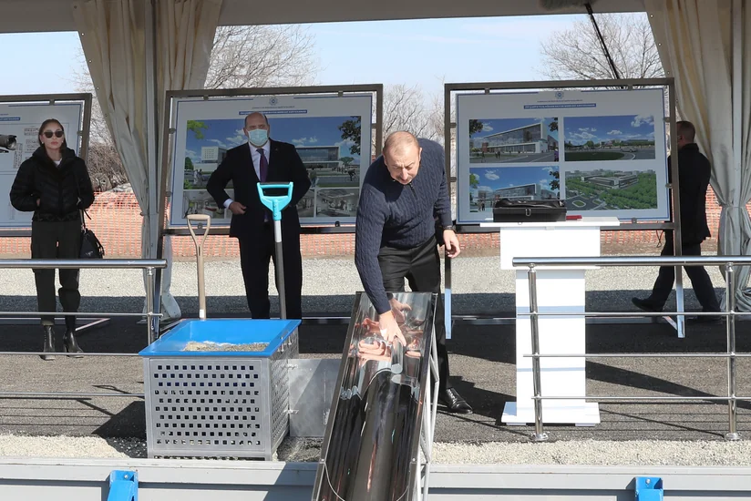 Foundation stone laid for Aghdam Central District Hospital