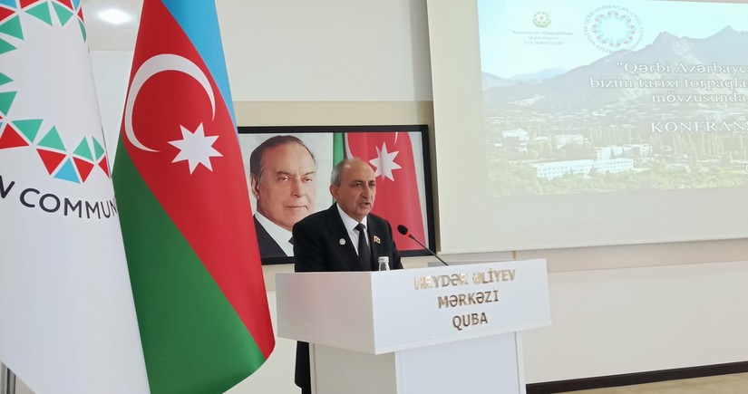 Qubada Qərbi Azərbaycan bizim tarixi torpaqlarımızdır mövzusunda konfrans keçirilib