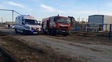 Paytaxtda yanğın-taktiki təlimi keçirilib