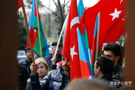 Action at Turkish Embassy supports cleaning Afrin from terrorists