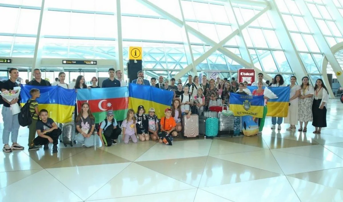 Another group of children from Ukraine arrives in Azerbaijan for rehabilitation