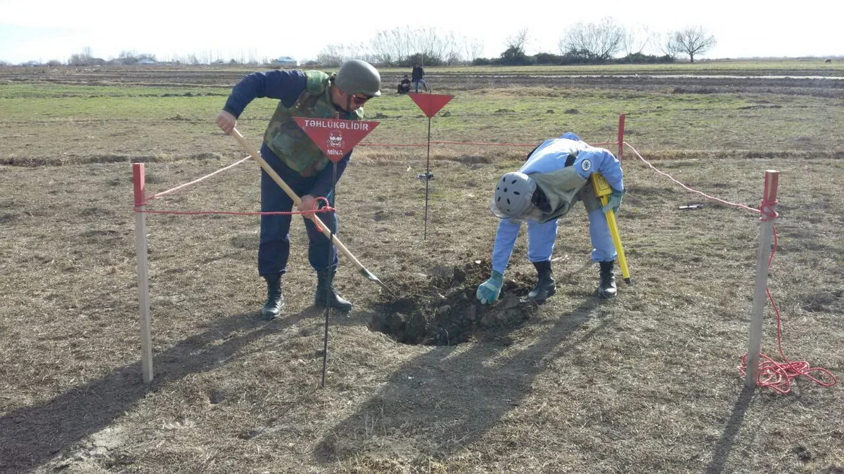 Tərtərdə top mərmisinin qalıqları aşkarlanıb