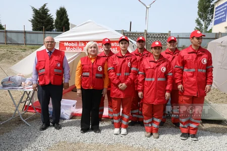 FHN-in hərbi hissəsində təlim keçirilib, Kəmaləddin Heydərov izləyib - YENİLƏNİB