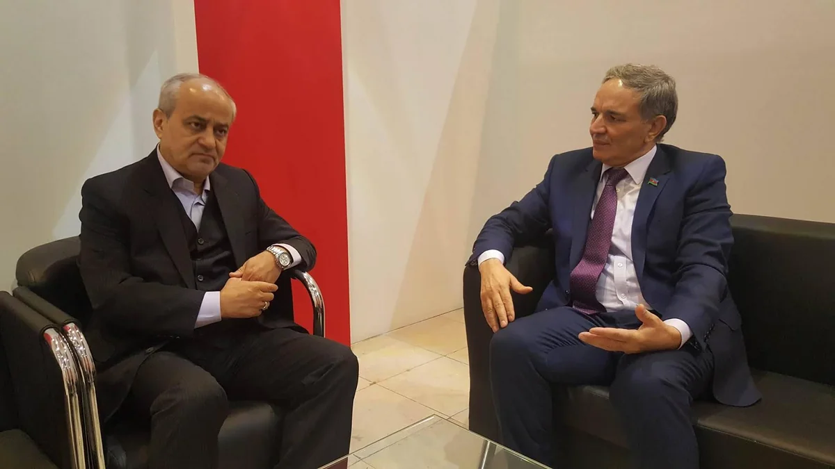 Əflatun Amaşov İrana səfəri çərçivəsində görüşlər keçirib
