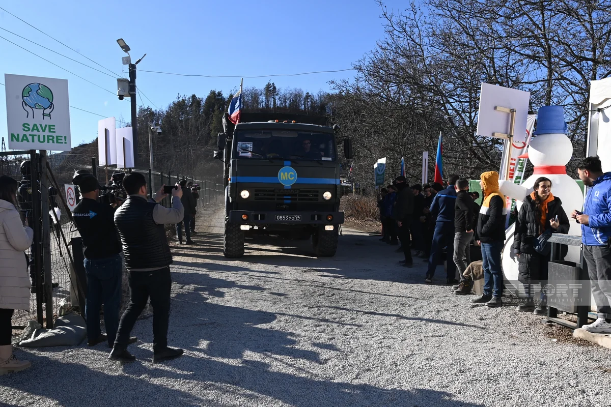 Conditions created on Khankandi-Lachin road for unhindered passage of Russian peacekeepers' vehicle
