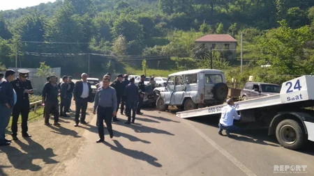 В Лянкяране произошла авария, пострадали 7 человек - ФОТО - ВИДЕО - ОБНОВЛЕНО