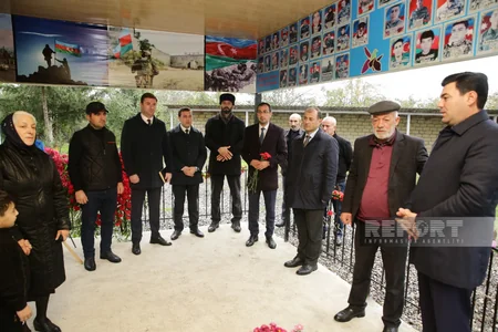 Xaçmazda şəhidin xatirəsinə inşa olunan bulaq kompleksi istifadəyə verilib