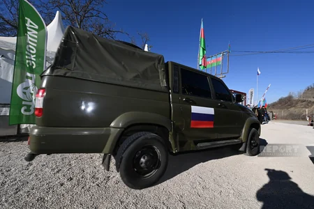 На дороге Ханкенди-Лачын вновь созданы условия для проезда автомобилей снабжения российских миротворцев