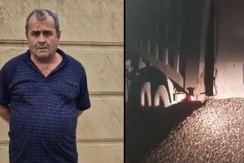 Yol polisinin qanuni tələbinə əməl etməyən yük avtomobilinin sürücüsü saxlanılıb