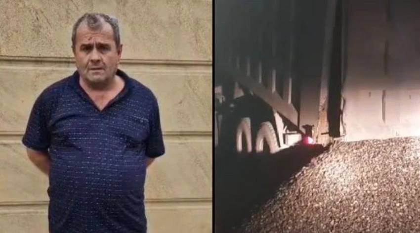 Yol polisinin qanuni tələbinə əməl etməyən yük avtomobilinin sürücüsü saxlanılıb