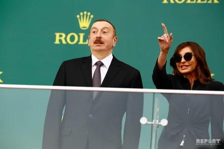 Prezident İlham Əliyev Qran-Prinin açılış mərasiminə və final yarışına baxıb - FOTO