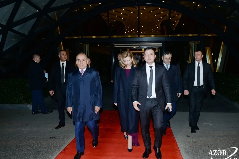 Ukrayna Prezidentinin Azərbaycana rəsmi səfəri başa çatıb - FOTO