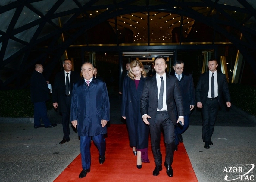 Ukrayna Prezidentinin Azərbaycana rəsmi səfəri başa çatıb - FOTO