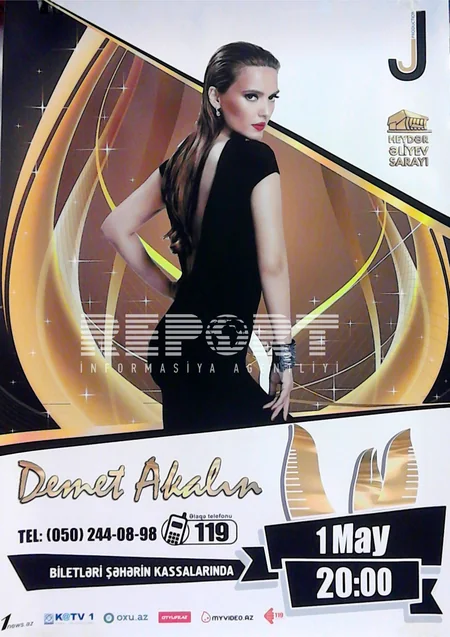 Türk müğənni ​Demet Akalın Bakıda konsert verib