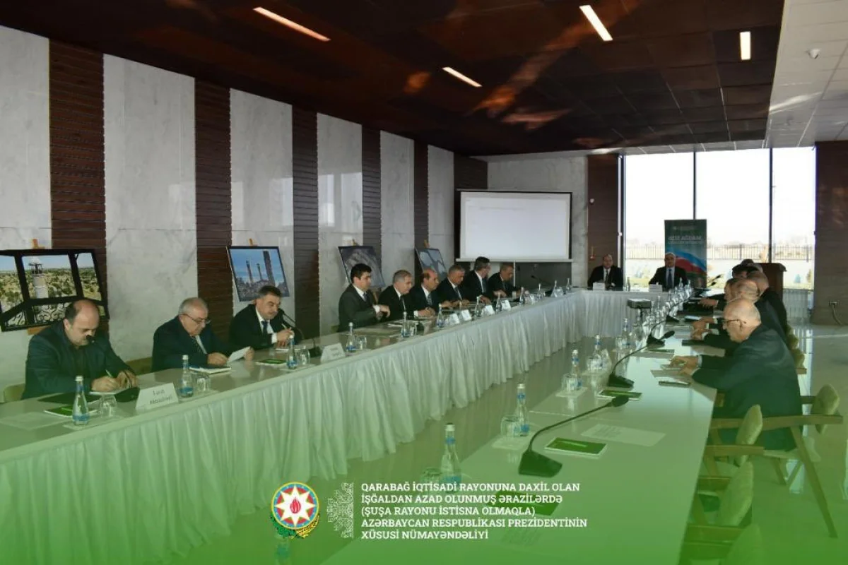 Su ehtiyatlarından səmərəli istifadə üzrə Komissiya Ağdamda iclas keçirib