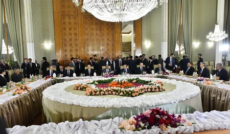 President Ilham Aliyev attended dinner party hosted by Pakistani head of state