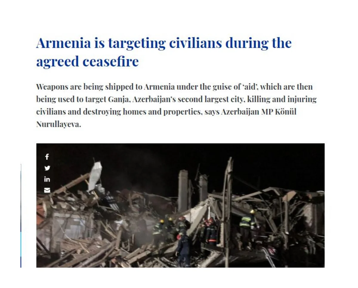 Ermənistanın müharibə cinayətləri Avropa mətbuatında