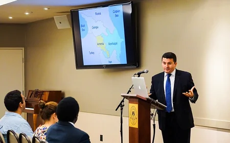 Azerbaijani Consul General delivered a speech in Los Angeles