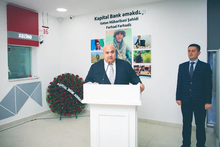 “Kapital Bank” şəhid əməkdaşının adını daşıyan filialının açılışını etdi