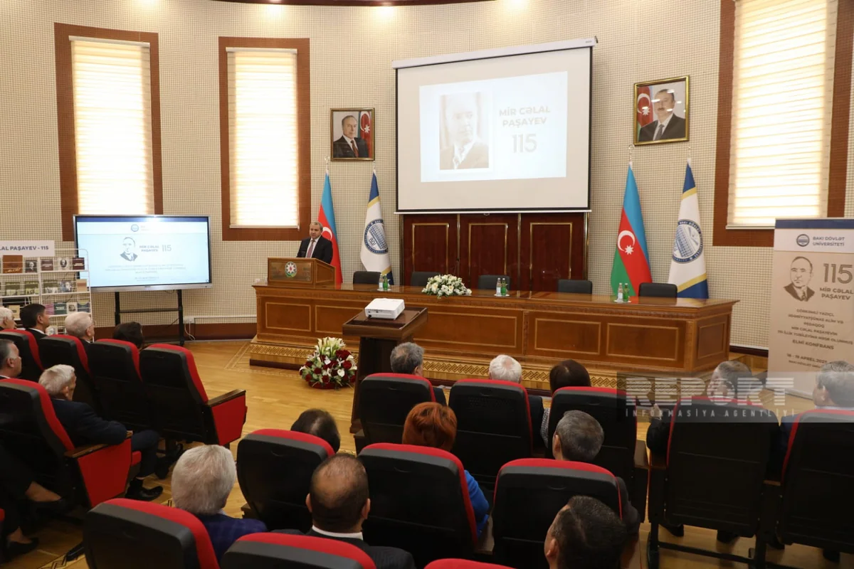 BDU-da Mir Cəlal Paşayevin 115 illik yubileyinə həsr olunmuş respublika elmi konfransı keçirilib