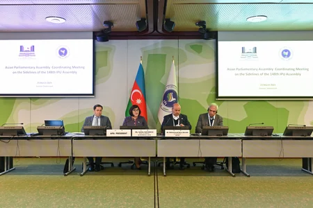 Sahibə Qafarovanın sədrliyi ilə Asiya Parlament Assambleyasının iclası keçirilib