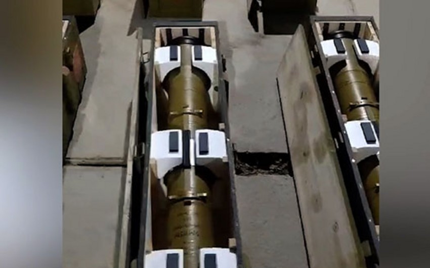 Arms and ammunition hidden by Armenians in marble factory’s basement found in Karabakh