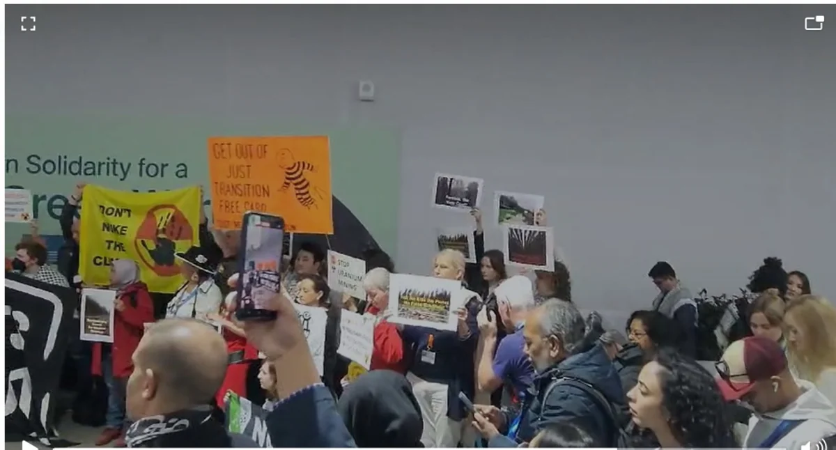 Environmental activists demand to accelerate energy transition and fair climate financing