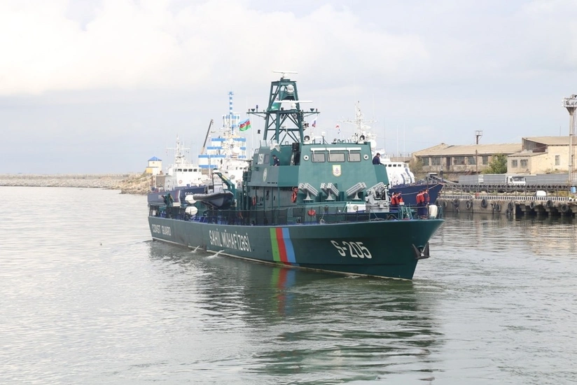 “Tufan” tipli sərhəd gözətçi gəmisi Mahaçqalaya dоstluq səfəri edib