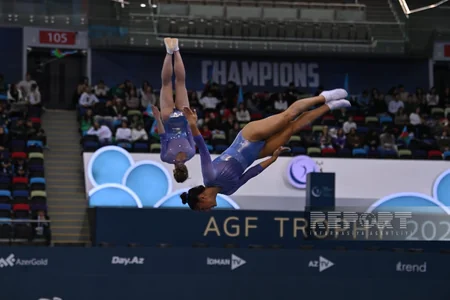 Bakıda batut gimnastikası üzrə Dünya Kubokuna start verilib - FOTOREPORTAJ