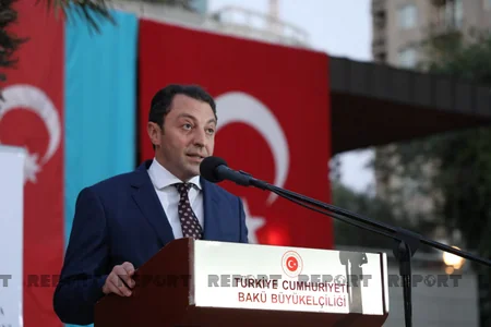Bakıda Türkiyənin Zəfər Bayramı qeyd olunub