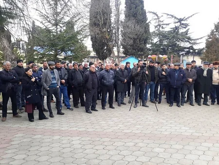 Gürcüstanda Nəriman Nərimanovun adının yaşadılması tələbi ilə aksiya keçirilib - FOTO