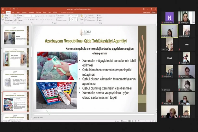 AQTA bağçalara qida təhlükəsizliyi ilə bağlı metodiki göstərişlər verib