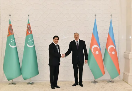 Official welcoming ceremony held for the Turkmen president